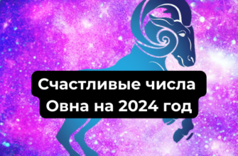 Счастливые числа Овна на 2024 год